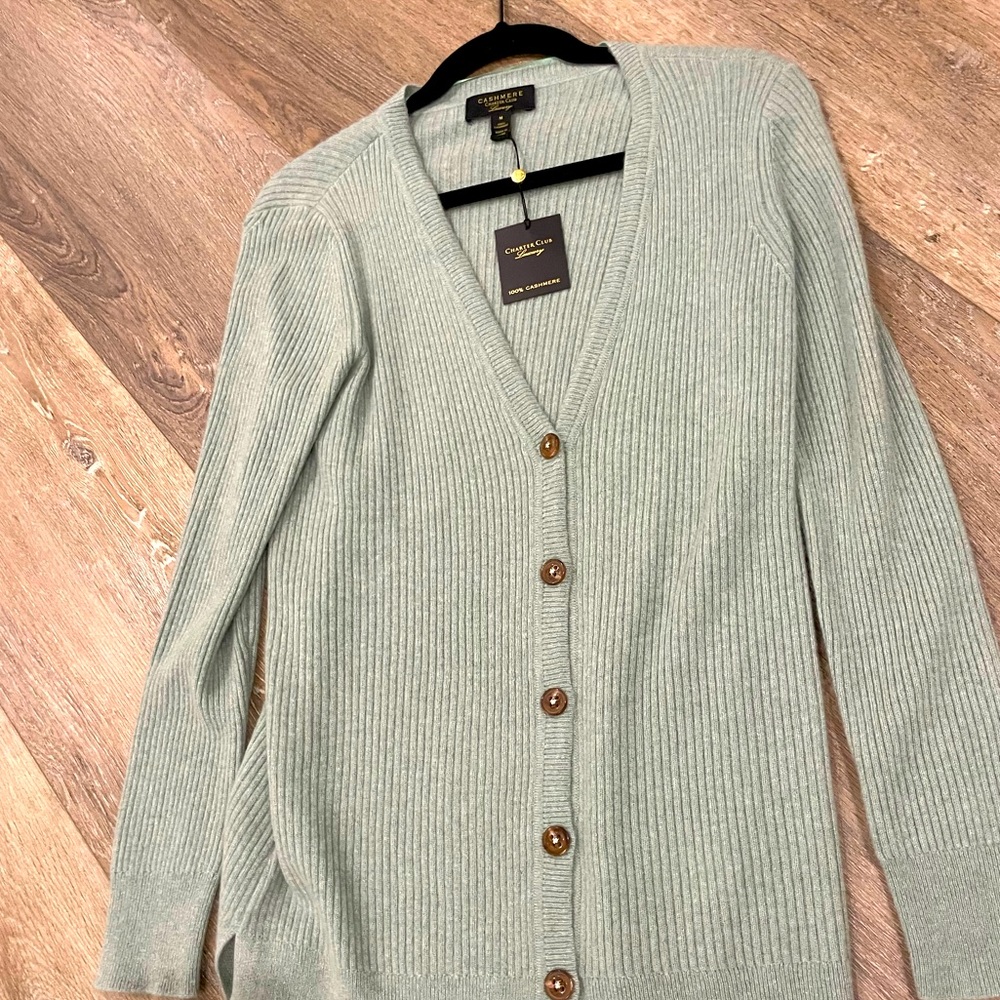 Charter Club Luxury Cashmere Cardigan M